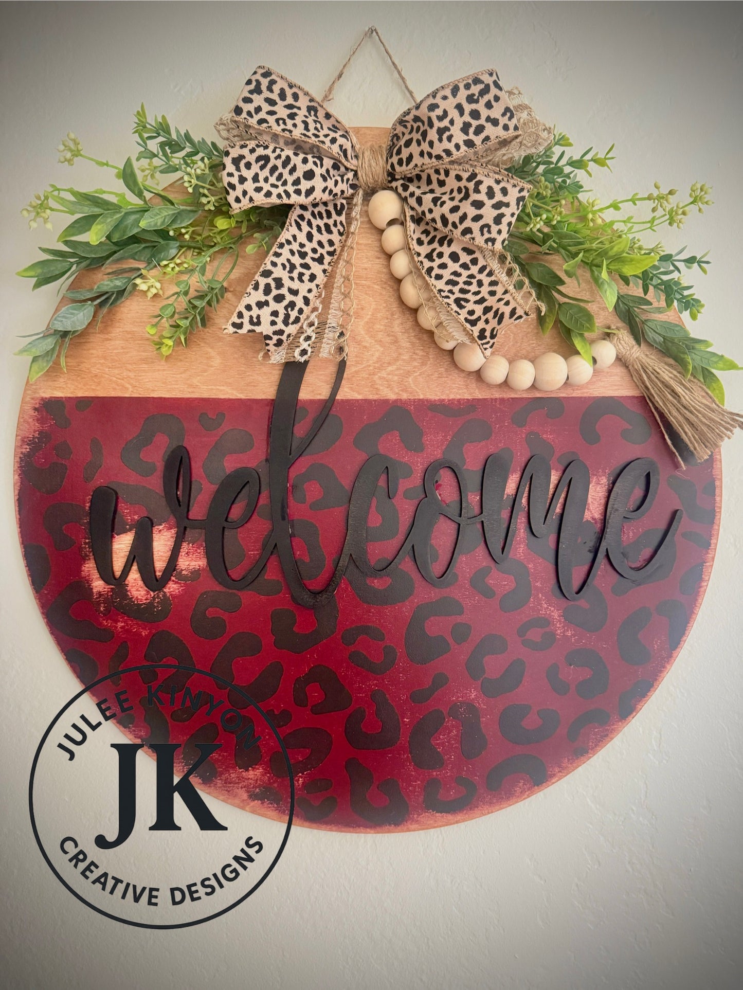 Cheetah Door Hanger
