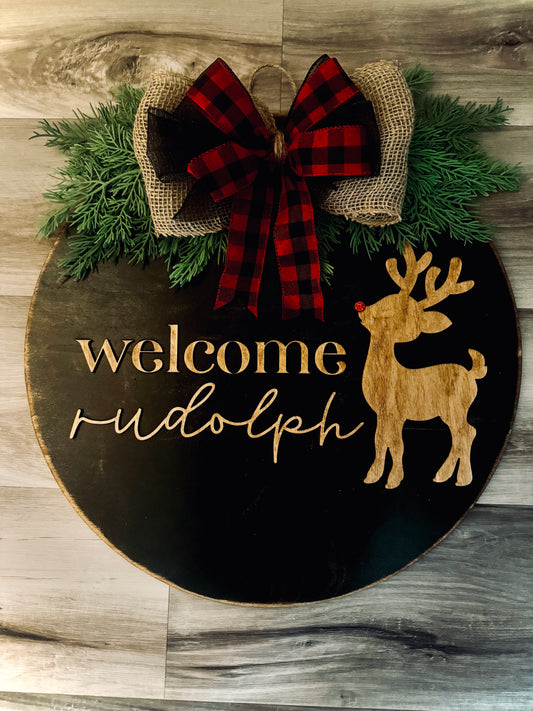Rudolph round door hanger