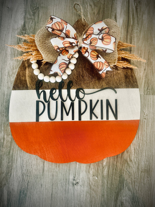 Hello Pumpkin Sign