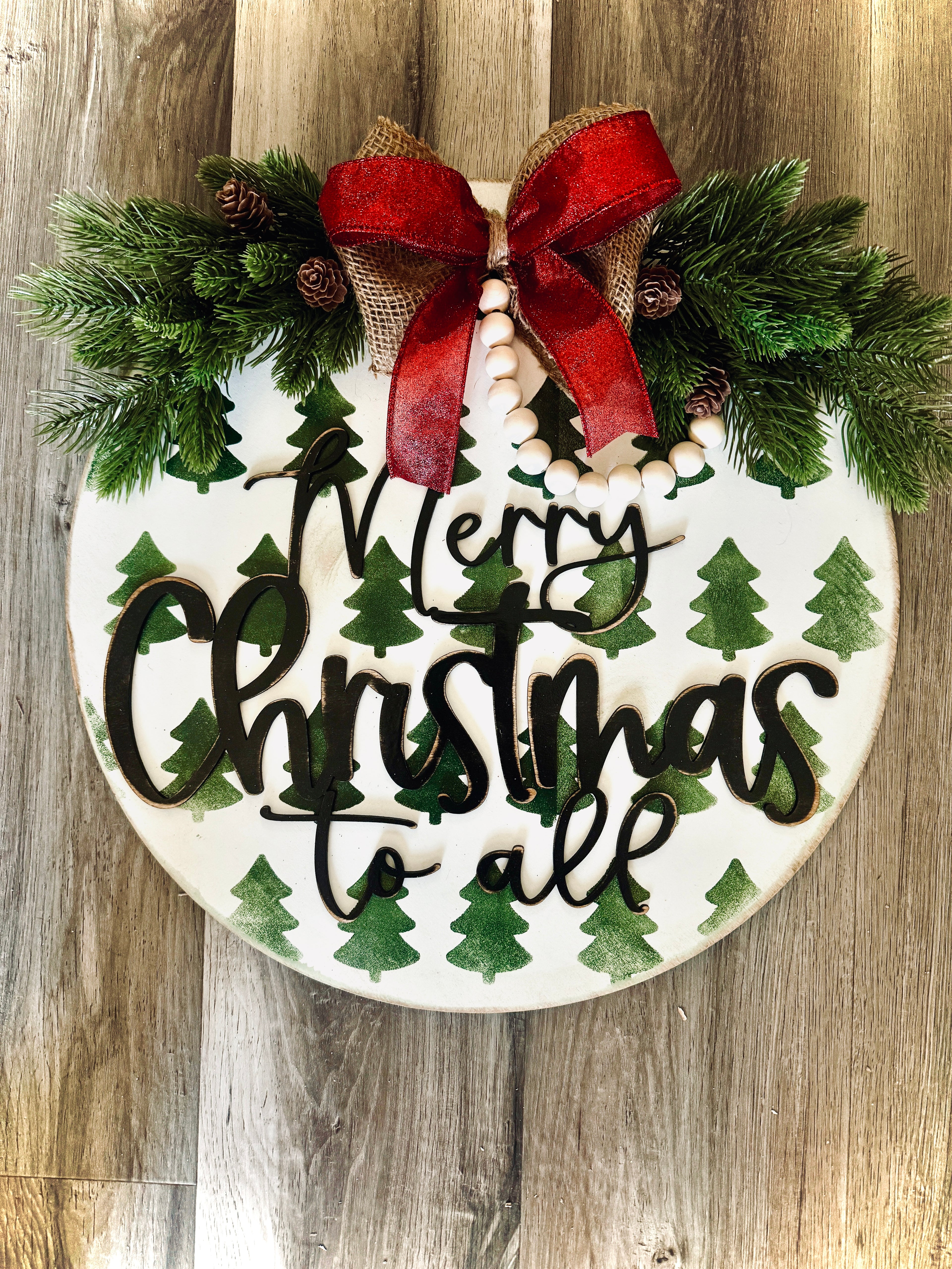 Christmas Tree Door Hanger