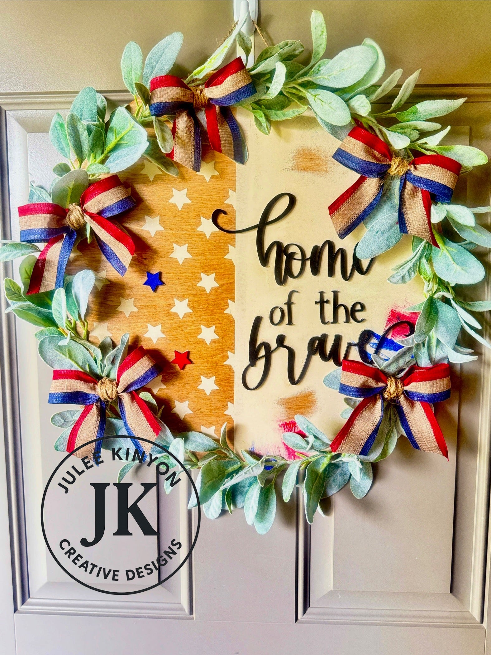 4th of July Door Hanger