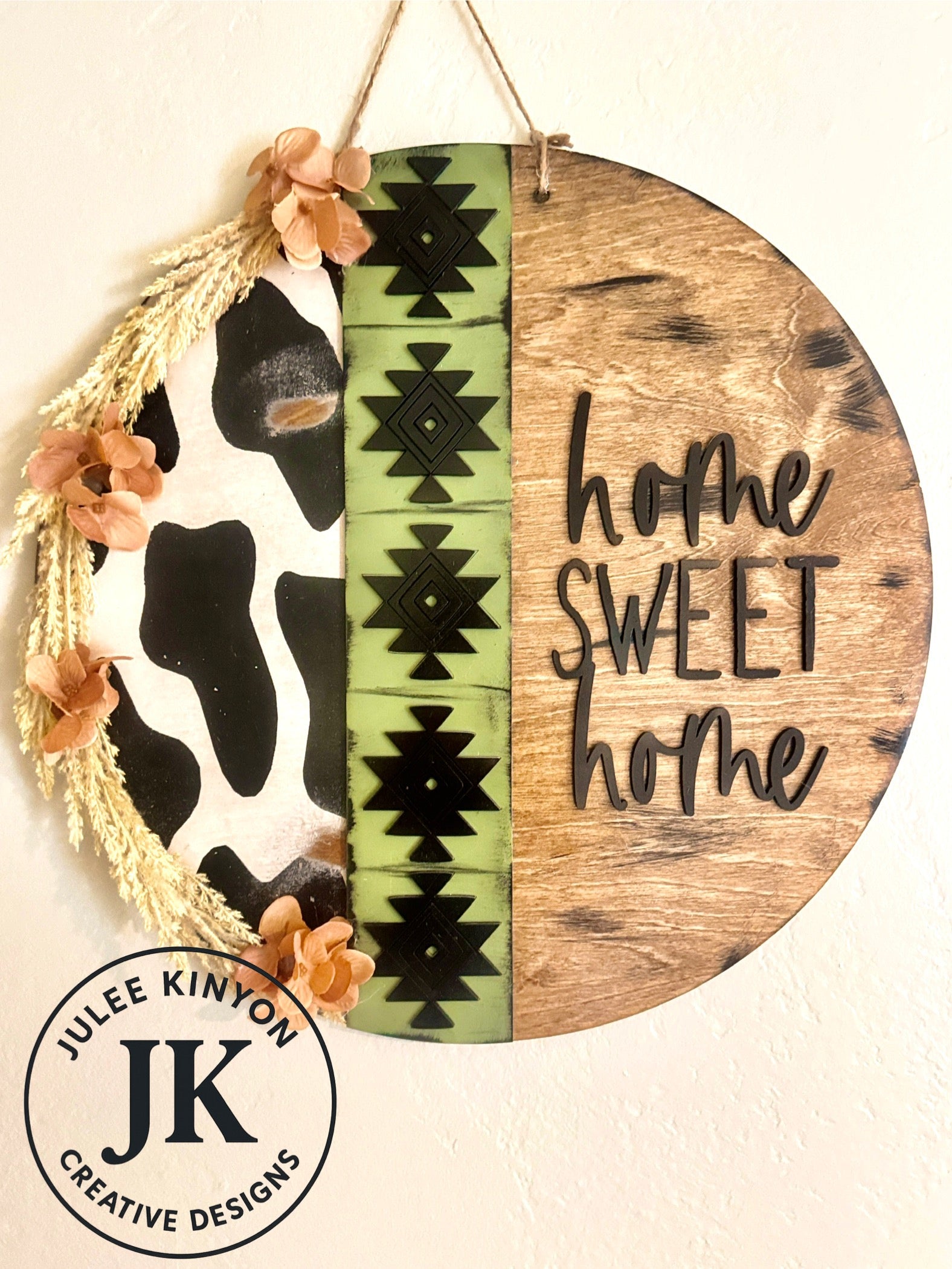 Home Sweet Home Cow Print